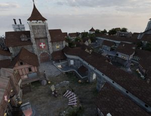 中世纪村庄场景Blend工程源文件