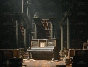 魔法钢琴室动画场景Blend工程源文件