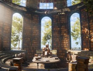 清新奇幻魔法书屋动画场景Blend工程源文件