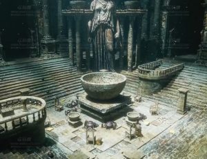 神秘遗迹氛围寺庙建筑动画场景Blend工程源文件