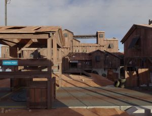 西部破烂木屋村庄Blend工程源文件