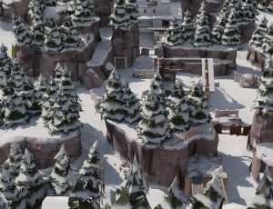 冬季破烂村庄Blend工程源文件