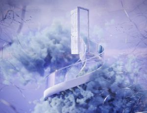 创意时空之门阶梯场景Blend工程源文件