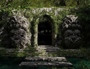 古庙遗址山洞Blend工程源文件