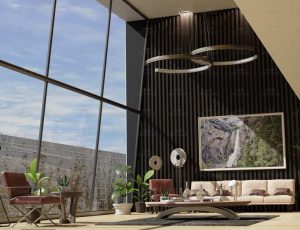 宽敞大平层客厅场景Blend工程源文件