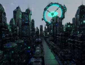 未来科技特大城市场景Blend工程源文件