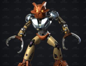 Q版螃蟹机器人Blend模型