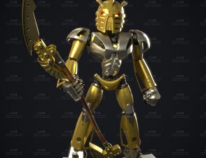 Q版战神机器人Blend模型