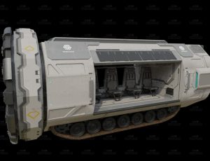 士兵运输车Blend模型
