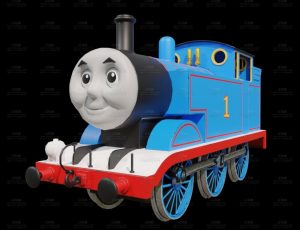 托马斯火车头Blend模型