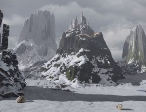 古堡雪山场景Blend工程源文件