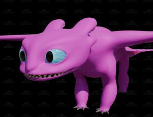 驯龙高手粉龙Blend模型