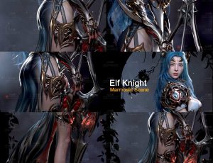 影视级铠甲妹子八猴模型