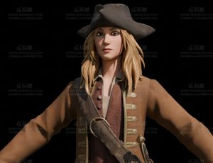 女海盗姑娘Blend模型