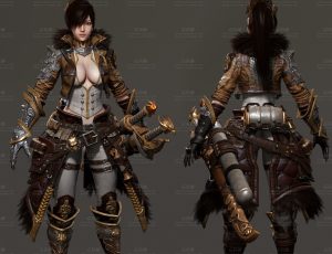 次世代进击的巨人女战士Blend模型