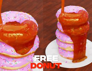 浇汁的甜甜圈动画Blend工程源文件