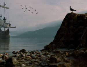 远航海鸥海滩Blend工程源文件