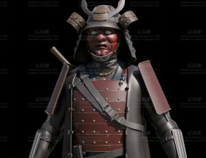 江户日本将军战士Blend模型