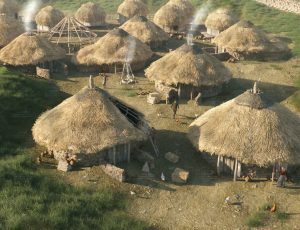 原始部落村庄场景Blend工程源文件