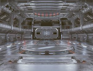 超大型科幻空间仓库Blend工程源文件