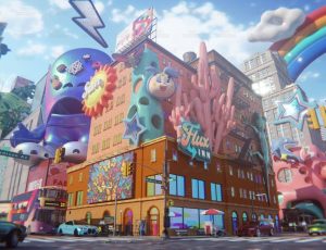 疯狂的卡通城市闹市街区Blend工程源文件