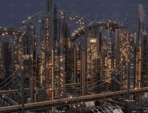 赛博朋克工业城Blend工程源文件