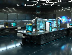 科技医学生化实验室场景Blend工程源文件