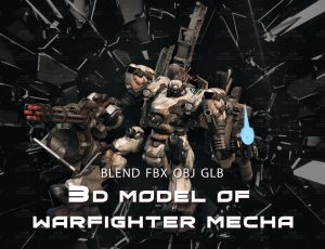 特级战斗机器人Blend模型