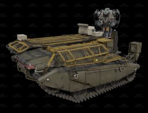 小型机甲坦克车Blend模型