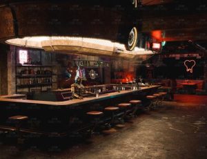 超高精度赛博朋克机械人酒吧Blend工程源文件