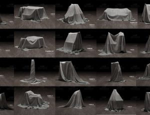 包裹布料模型包Blend资产库