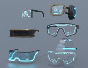 科幻护目镜模型包Blend资产库