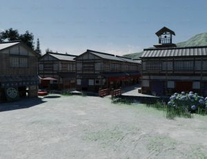 日本江户小镇场景Blend工程源文件