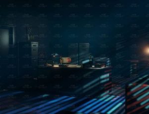 霓虹灯氛围办公室Blend工程源文件