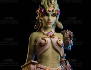 美杜莎女战士Blend模型