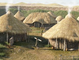 晌午的农舍场景Blend工程源文件