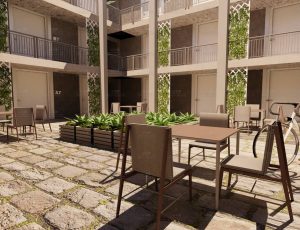 公寓庭院场景Blend工程源文件