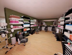 美发沙龙场景Blend工程源文件