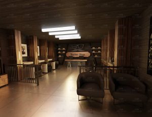 时尚休闲吧场景Blend工程源文件