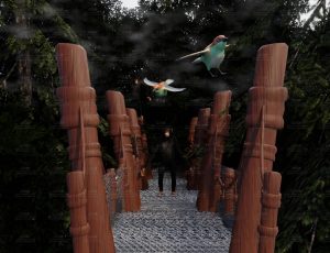 树林吊桥小场景Blend工程源文件