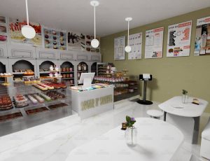 甜点小店场景Blend工程源文件