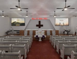 现代教堂场景Blend工程源文件