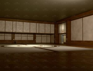 空旷格斗练武室Blend工程源文件