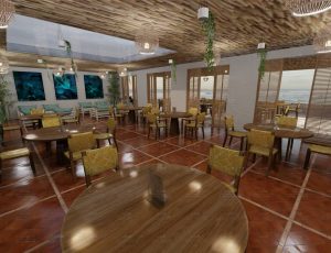 热带餐厅场景Blend工程源文件