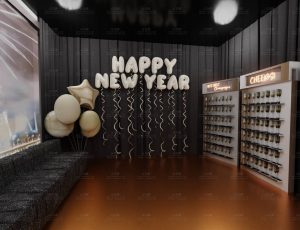 新年庆祝派对房间Blend工程源文件