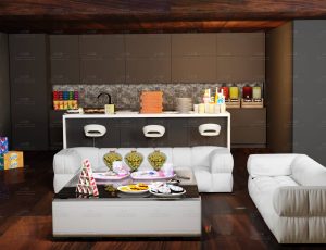 派对阁楼场景Blend工程源文件