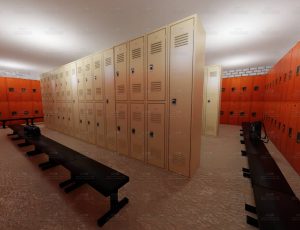 学校更衣室Blend工程源文件