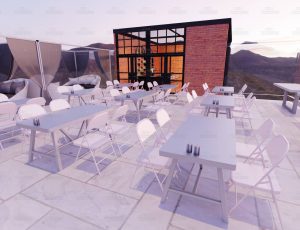 楼顶餐厅场景Blend工程源文件