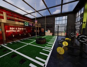 小健身房场景Blend工程源文件