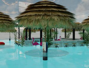 泳池酒吧Blend工程源文件